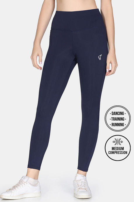 Zelocity Quick Dry Gym Leggings - Naval Academy — image 2